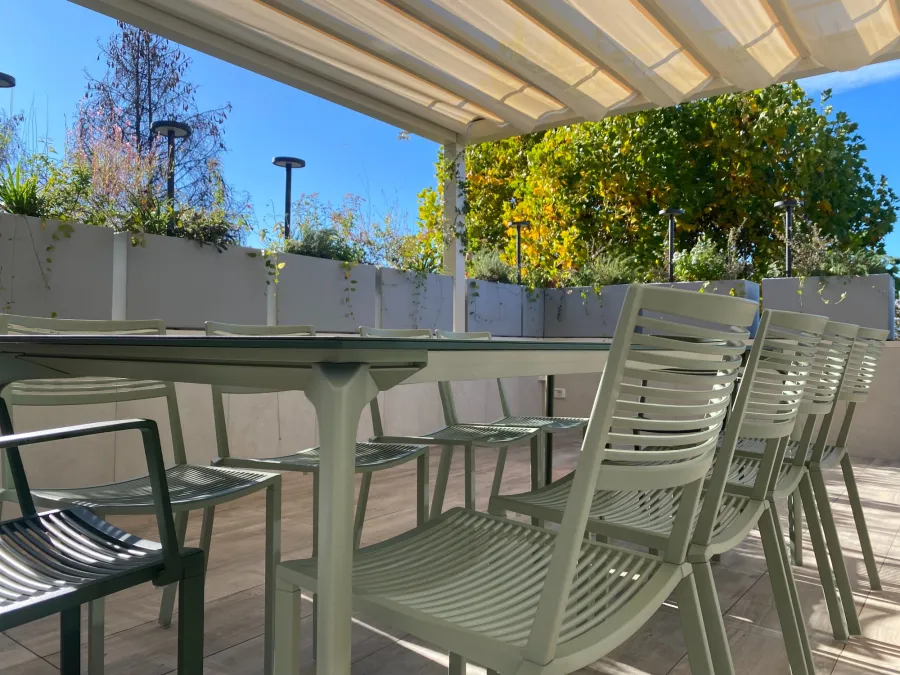 tavolo e sedie in alluminio outdoor