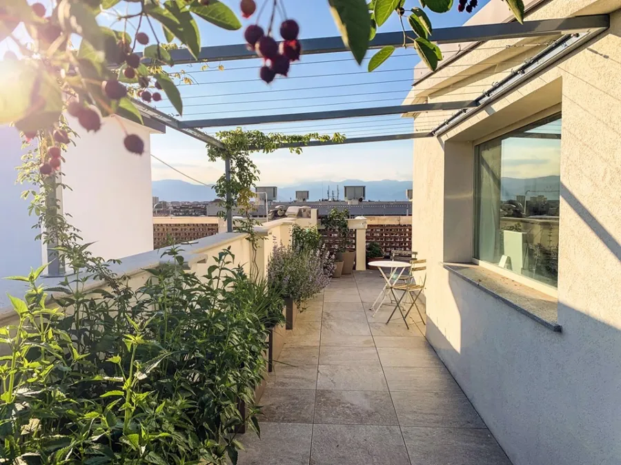 terrazzo vista collina